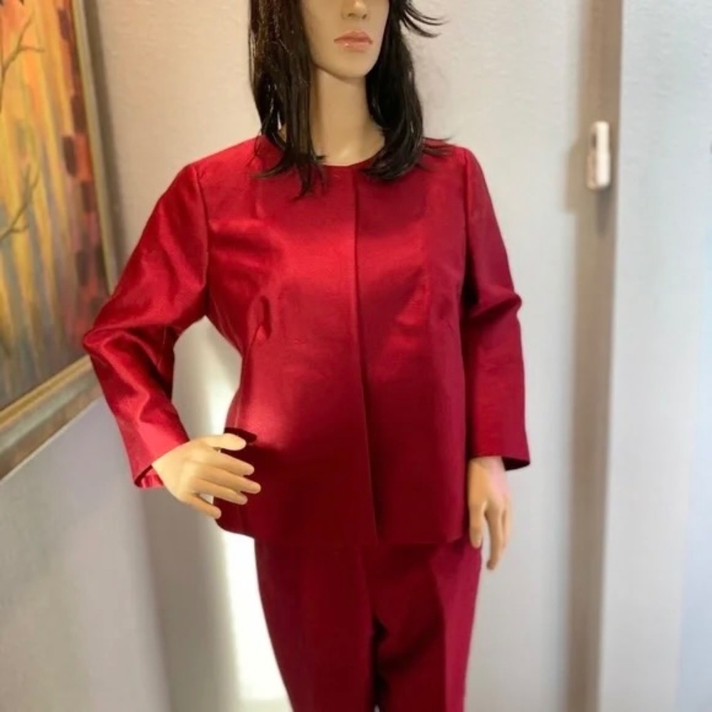 Talbots Silk Blend PantSuit NWOT - Picture 2 of 14